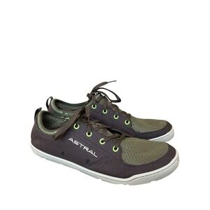 Astral Loyak Men Gray Green Canvas Lace-Up Barefoot Water Sneaker, Size 11